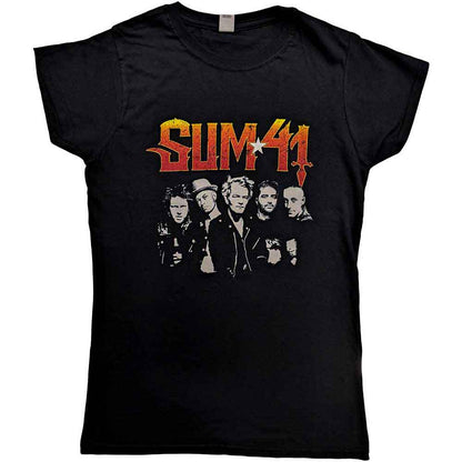 Sum 41 Woman's T Shirt - Order In Decline Tour 2020 Band Photo