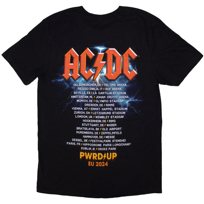AC/DC T Shirt - PWRD Up In Rock We Trust
