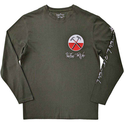 Pink Floyd The Wall Long Sleeve T Shirt - The Wall Hammers Logo