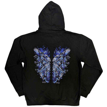 Bring Me The Horizon Zip Hoodie - Blue Crow Wings