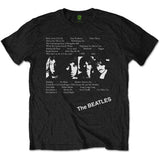 The Beatles Black T Shirt - White Album Tracks