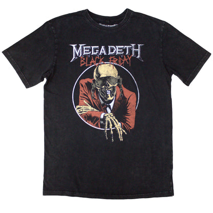 Megadeth T Shirt - Black Friday Stone Wash