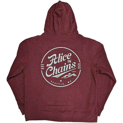 Alice In Chains Zip Hoodie - Circle Emblem