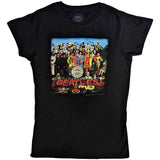 The Beatles Black Women's T Shirt - Vtge Sgt Pepper