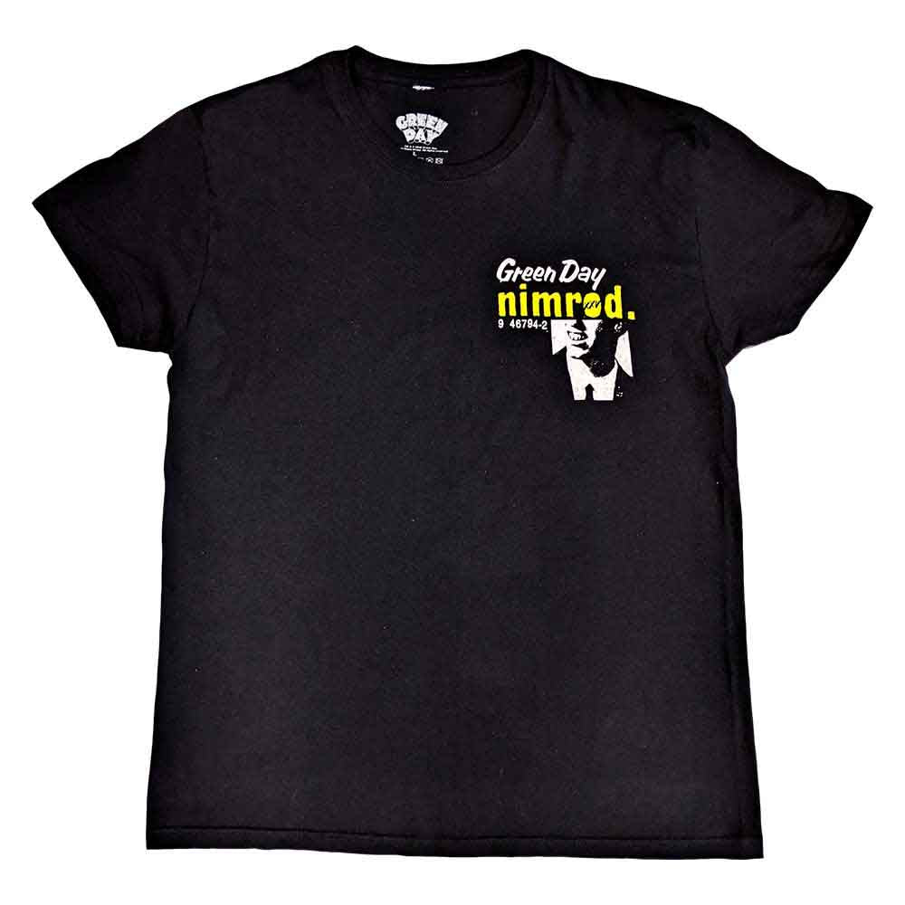 Green Day T Shirt - Nimrod Breast-Print
