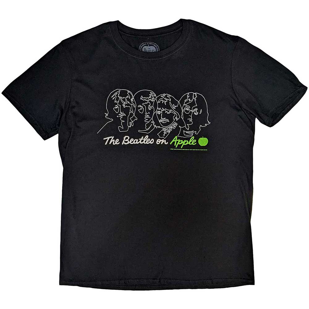 The Beatles Black T Shirt - On Apple