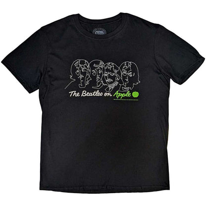 The Beatles Black T Shirt - On Apple