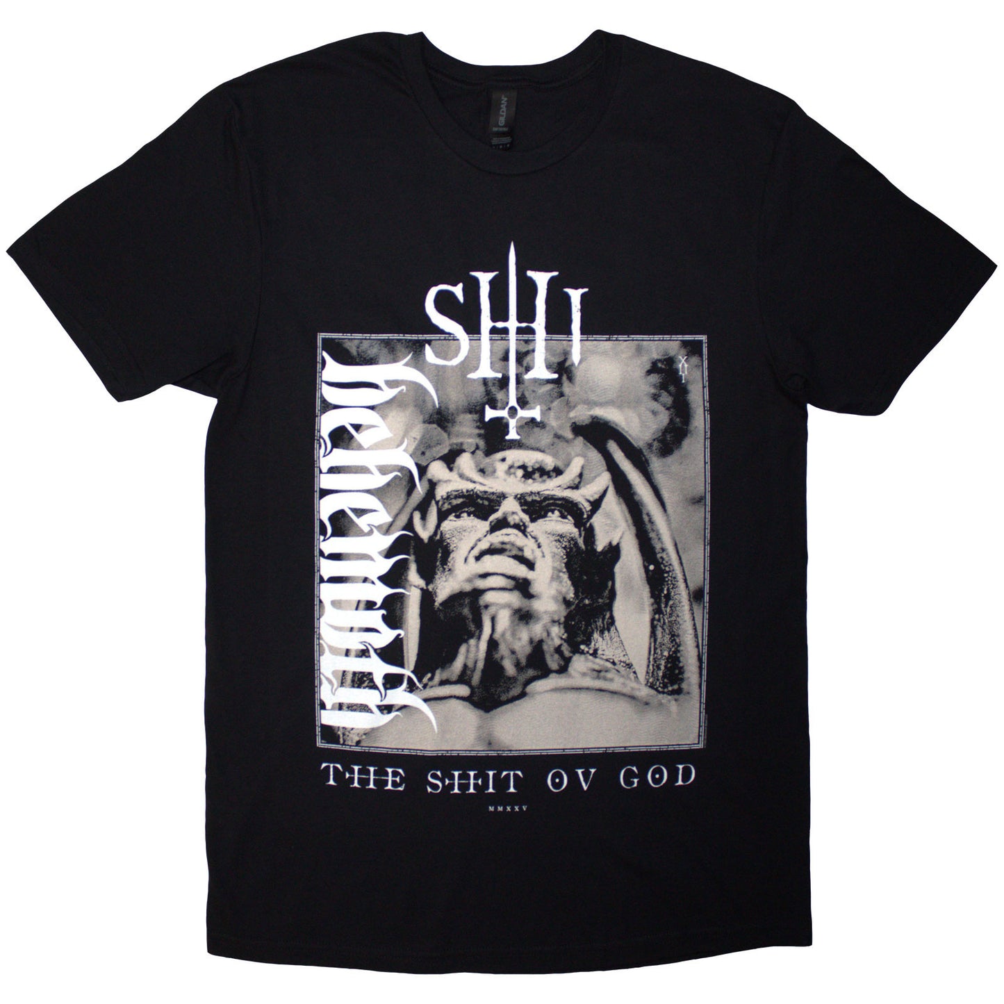 Behemoth T Shirt - The Shit Ov God Vertical Logo Cover