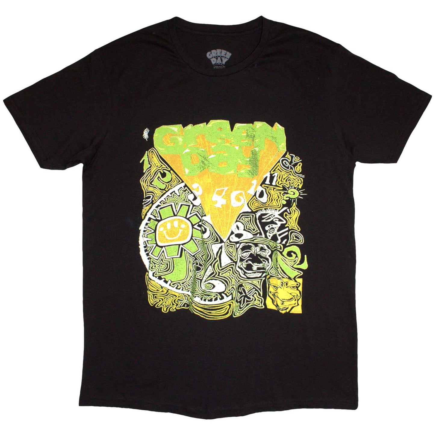 Green Day T Shirt - Psychadelic Kerplunk