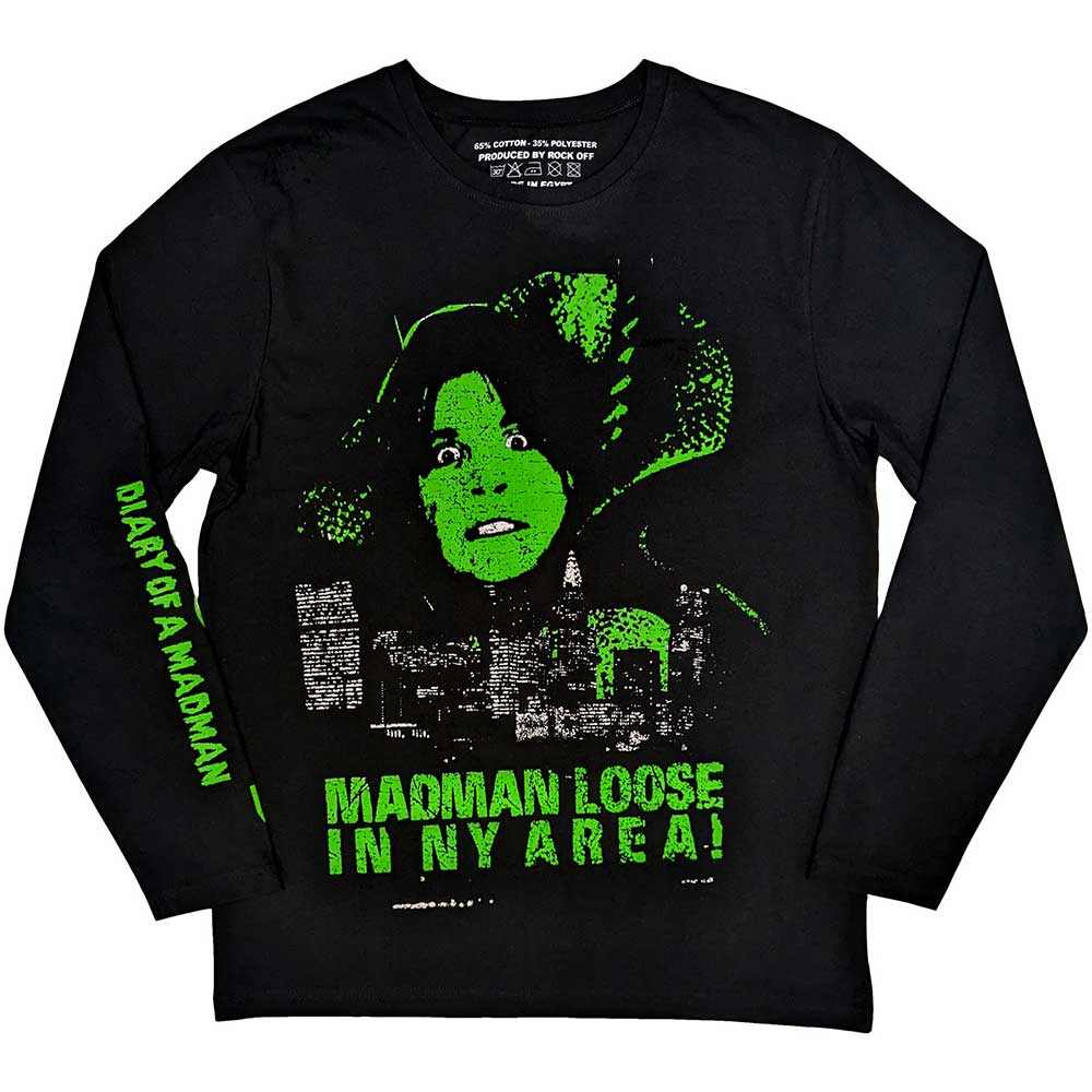 Ozzy Osbourne Long Sleeve T Shirt - Madman Loose