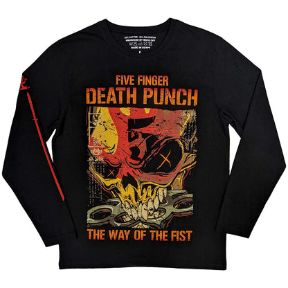 Five Finger Death Punch Long Sleeve T Shirt - The Way Of The Fist