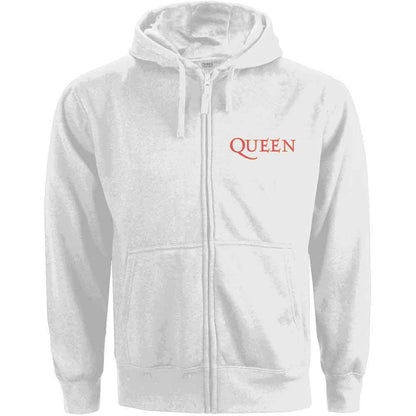 Queen Women's Zip Hoodie - Classic Crest BackPrint