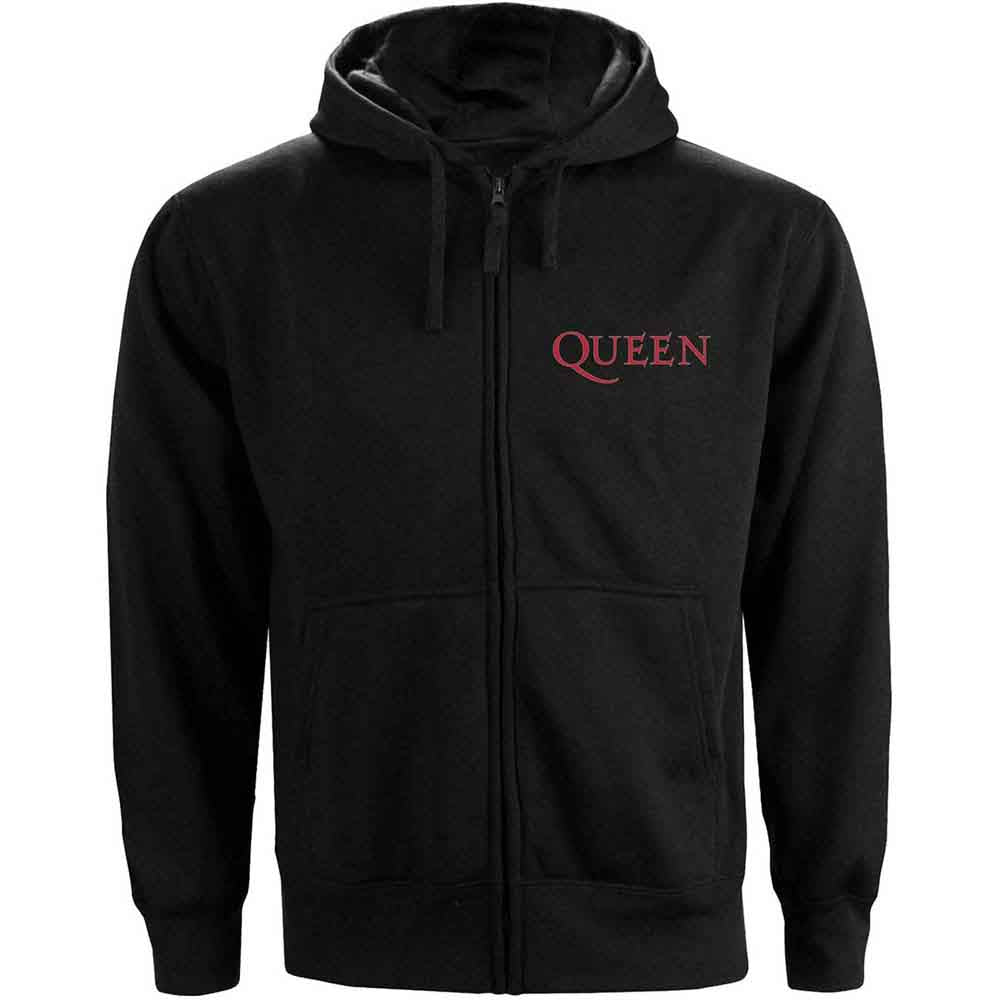 Queen Zip Hoodie - Classic Crest Back Print
