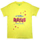 The Beatles Yellow T Shirt - American Tour '64