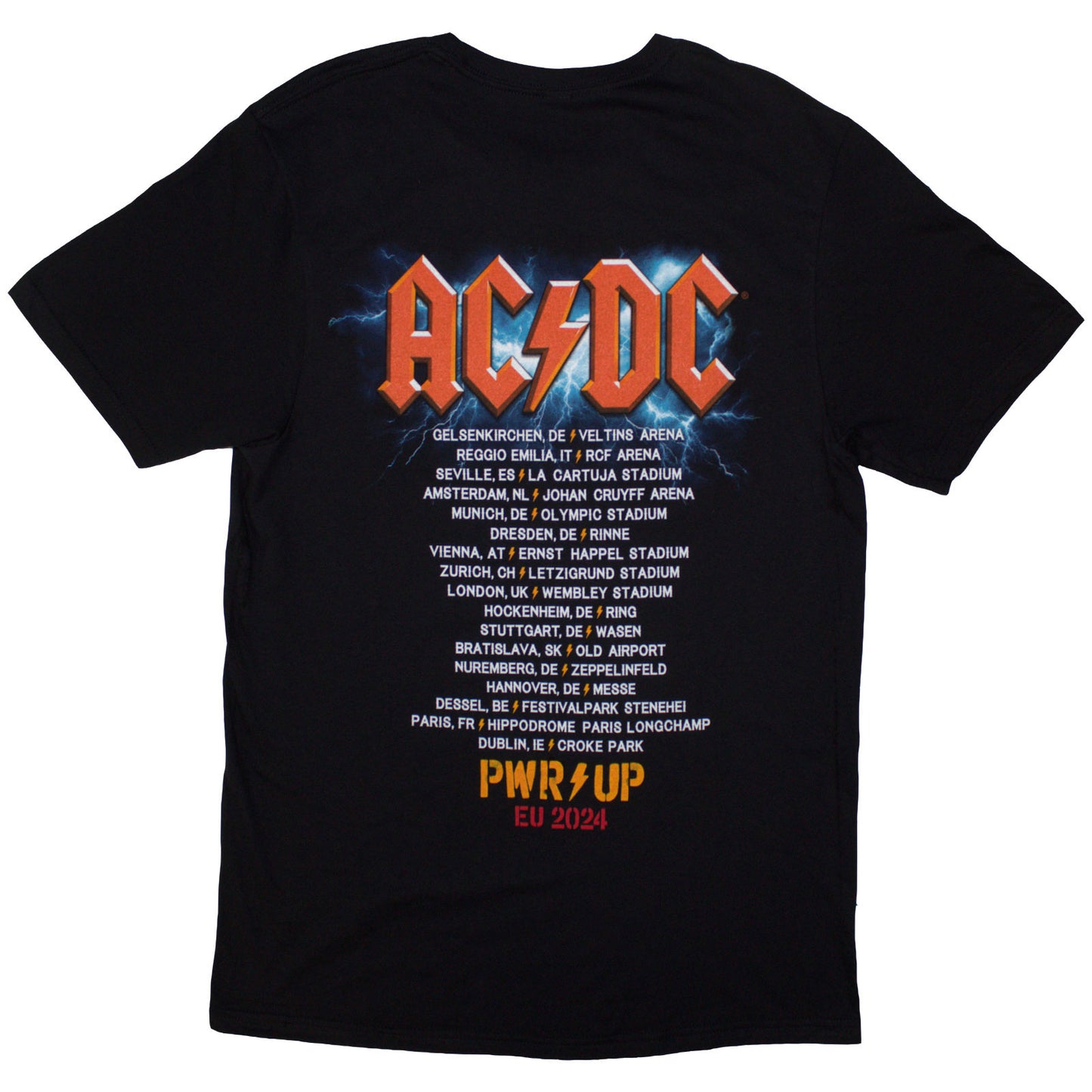 AC/DC T Shirt - Guitar EU Tour '24