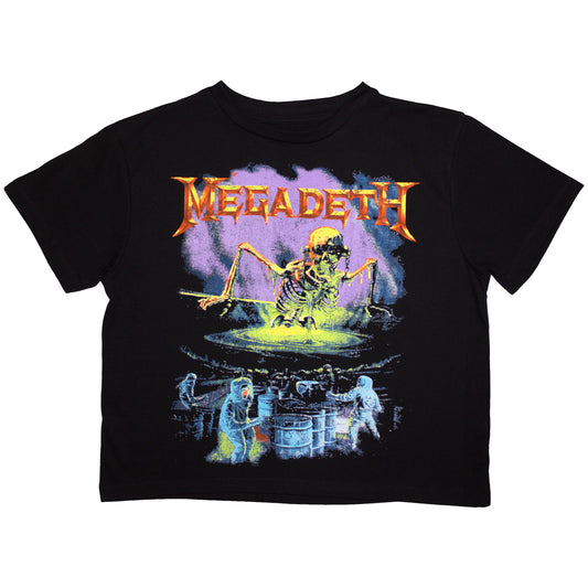 Megadeth Women's Crop Top - Contaminated