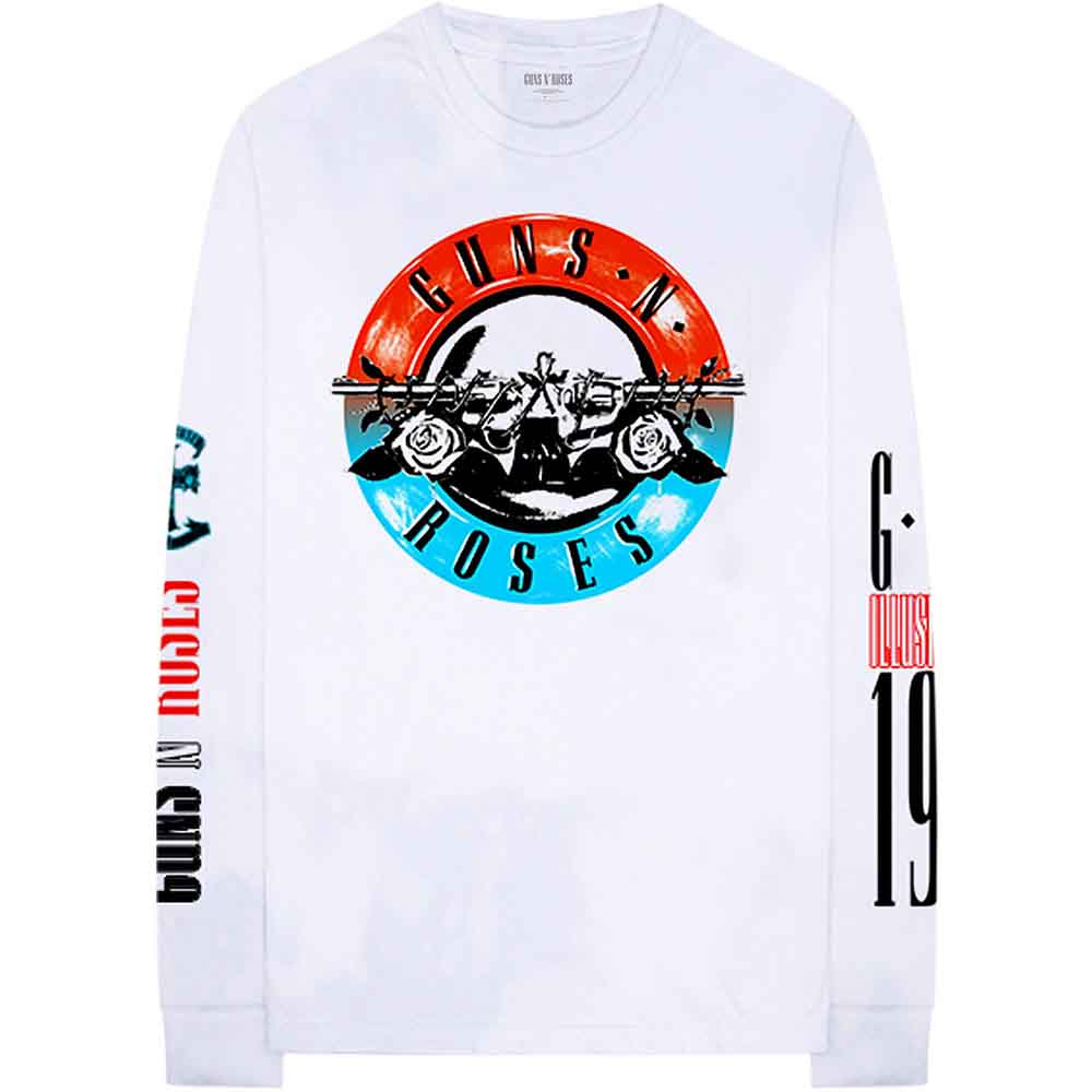 Guns N Roses Long Sleeve T Shirt - Motorcross Logo