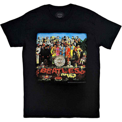 The Beatles Black T Shirt - Vtge Sgt Pepper