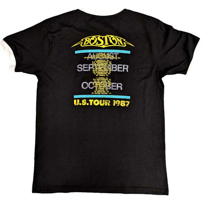 Boston T Shirt - US Tour '87 Ringer