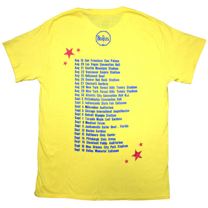 The Beatles Yellow T Shirt - American Tour '64
