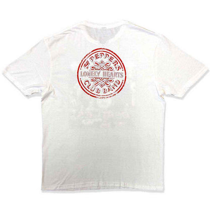 The Beatles White T Shirt - Vtge Sgt Pepper