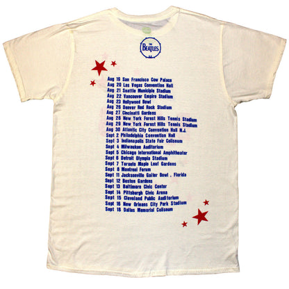 The Beatles Natural T Shirt - American Tour '64