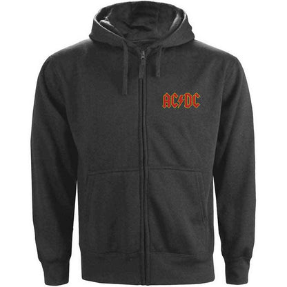 ACDC Zip Hoodie - Logo Backprint