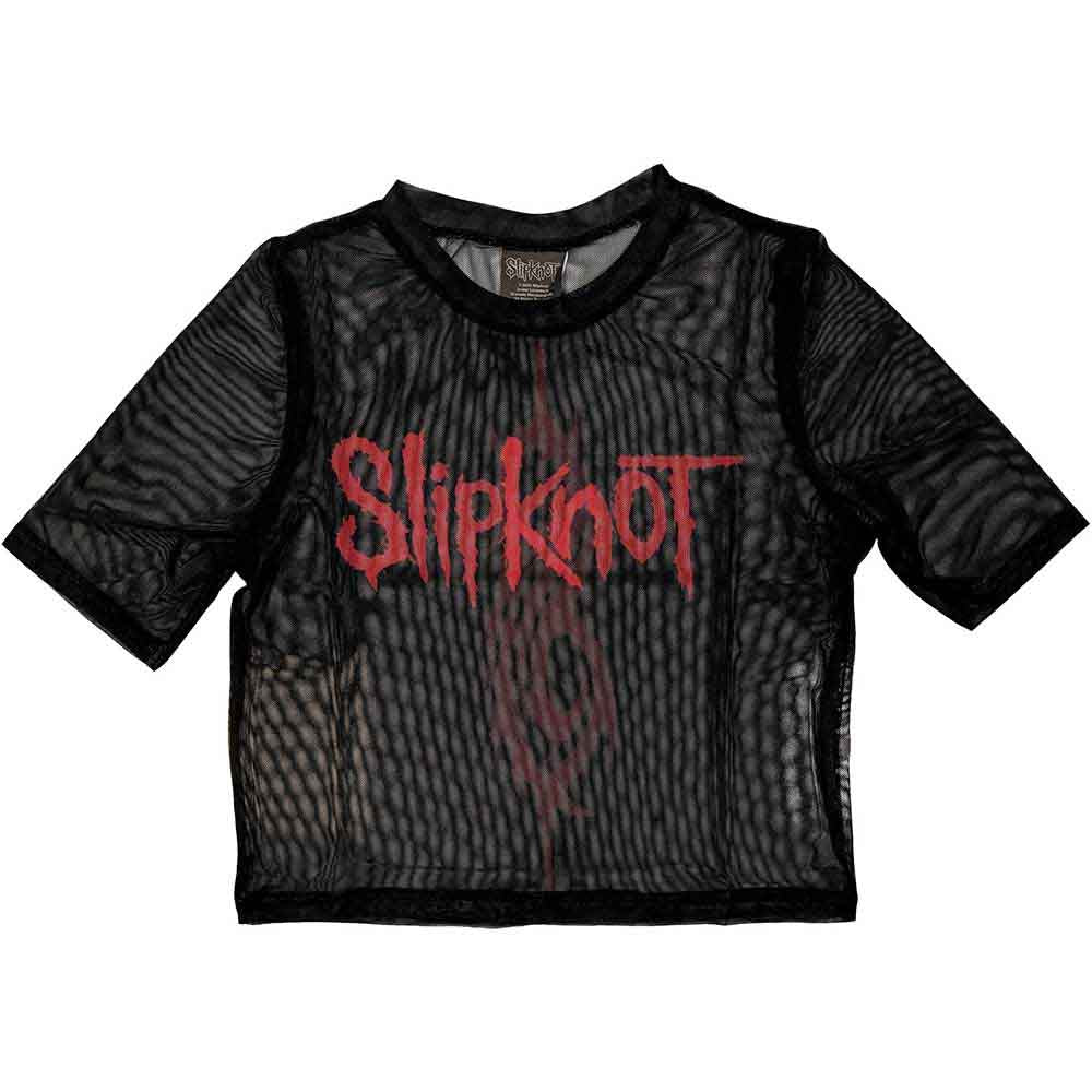 Slipknot Women's Short Sleeve Crop Top - Logo