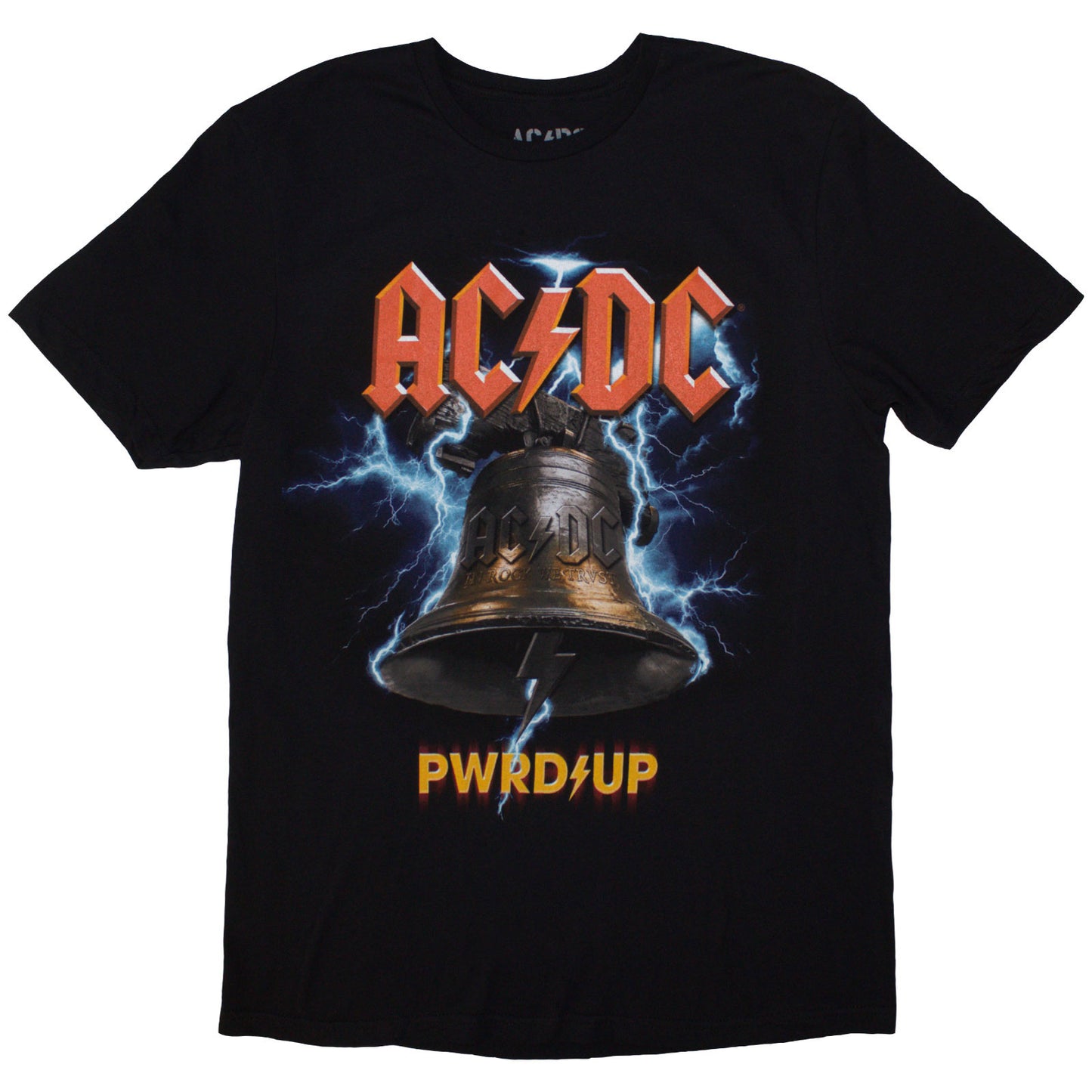 AC/DC T Shirt - PWRD Up In Rock We Trust