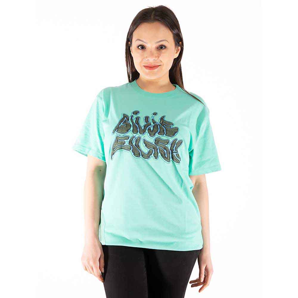 Billie Eilish T Shirt - Neon Logo Billie Back
