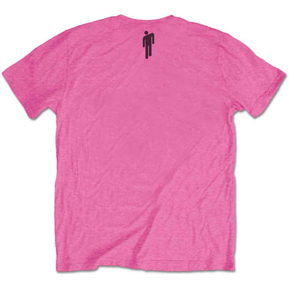 Billie Eilish Pink T Shirt - Racer Logo & Blohsh