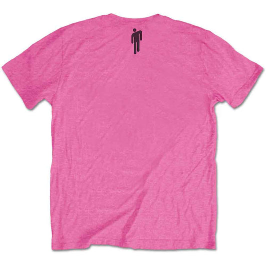 Billie Eilish Pink T Shirt - Racer Logo & Blohsh