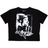 Tupac Women's Crop Top - Spray Photo