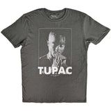 Tupac Charcole T Shirt - Praying