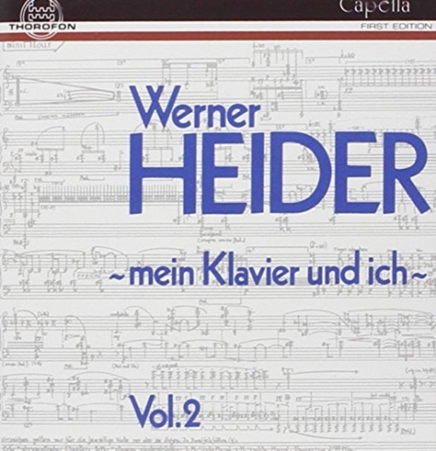 Werner Heider CD - My Piano & I / 15 Tools / Hist.