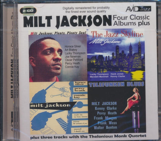 Milt Jackson CD - Four Classic Albums Plus (The Jazz Skyline / Milt Jackson Quartet / Telefunken Blues / Plenty Plenty Soul)