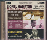 Lionel Hampton CD - All Star Groups & Orchestra -Three Classic Albums Plus (Gene Krupa. Lionel Hampton. Teddy Wilson / Lionel Hampton & His Giants / 1954 Apollo Hall Concert)