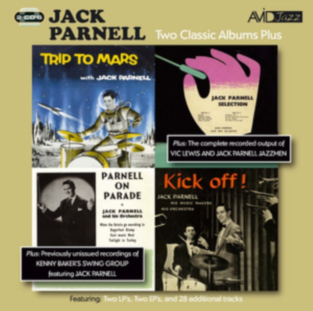 Jack Parnell CD - Two Classic Albums Plus Two Eps (Trip To Mars / Jack Parnell Selection / Parnell On Parade / Kick Off!)