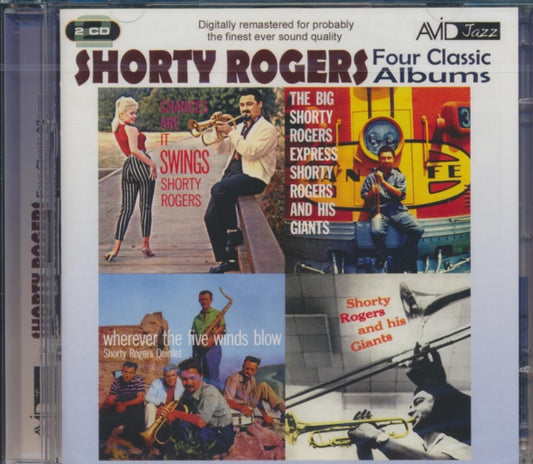 Shorty Rogers CD - Four Classic Albums (The Big Shorty Rogers Express / Shorty Rogers And His Giants / Wherever The Five Winds Blow / Chances Are It Swings)