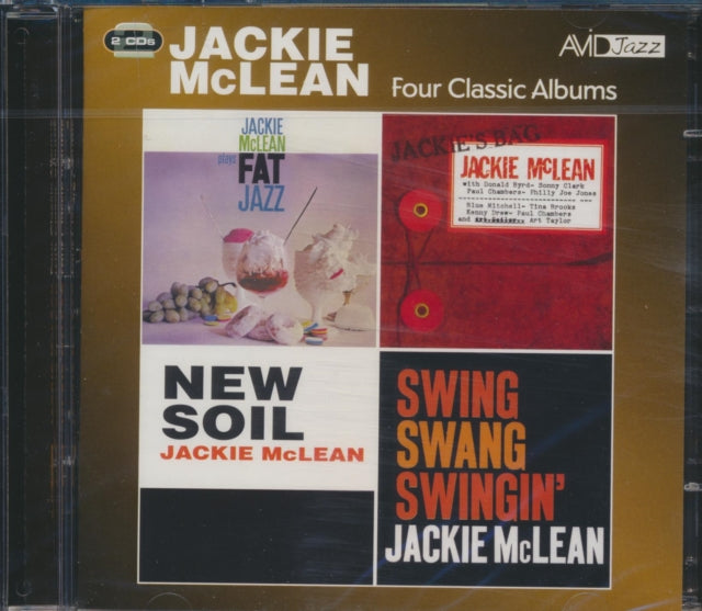 Jackie Mclean CD - Four Classic Albums (Fat Jazz / Jackie's Bag / New Soil / Swing. Swang. Swingin)