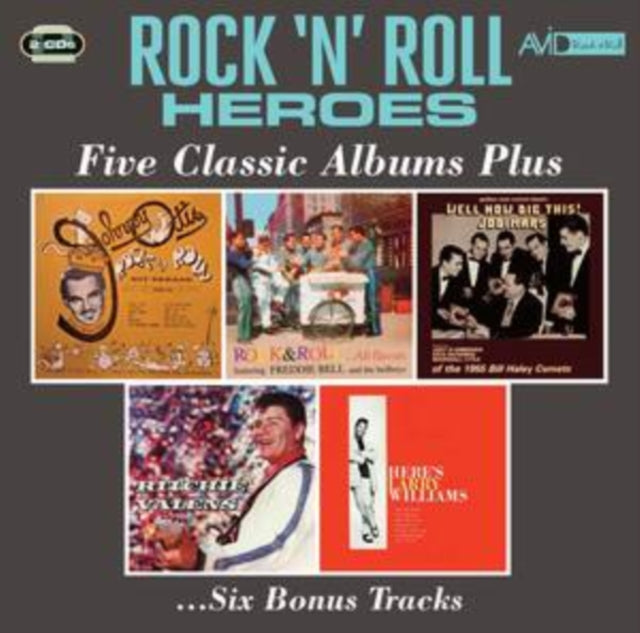 Johnny Otis / Freddie Bell & The Bell Boys / The Jodimars / Ritchie Valens / Larry Williams CD - Rock N Roll Heroes - Five Classic Albums Plus