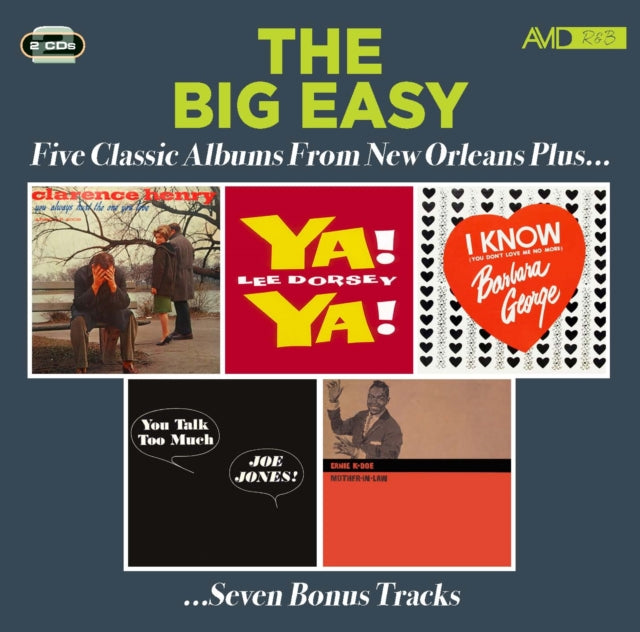 Clarence Frogman Henry / Lee Dorsey / Barbara George / Joe Jones / Ernie K-Doe CD - The Big Easy - Five Classic Albums From New Orleans Plus