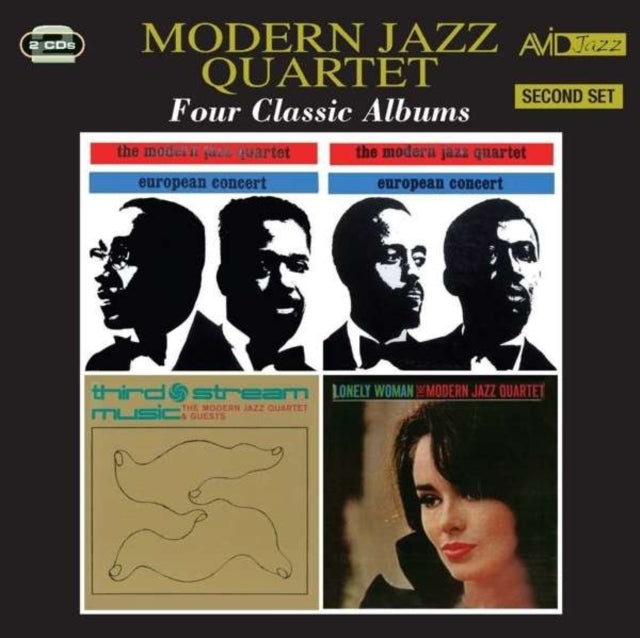 Modern Jazz Quartet CD - Four Classic Albums (European Concert Vols 1 & 2 / Third Stream Music / Lonely Woman)