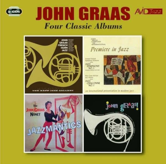 John Graas CD - Four Classic Albums (French Horn Music / John Graas / Jazzmantics / Premiere In Jazz)