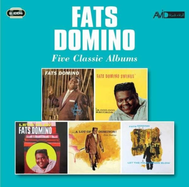 Fats Domino CD - Five Classic Albums (The Fabulous Mr. D / Swings / Lets Play Fats Domino / A Lot Of Dominos / Let The Four Winds Blow)