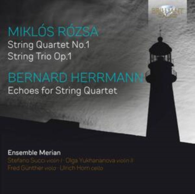Ensemble Merian / Stefano Succi / Olga Yukhananova / Fred Gunther / Ulrich Horn CD - Rozsa & Herrmann: Music For String Quartet