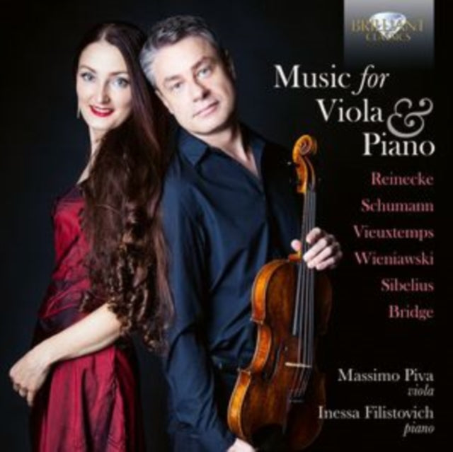Massimo Piva/Inessa Filistovich CD - Music For Viola & Piano By Reinecke / Schumann / Vieuxtemps / Wieniawski / Sibelius And Bridge