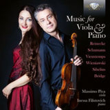 Massimo Piva/Inessa Filistovich CD - Music For Viola & Piano By Reinecke / Schumann / Vieuxtemps / Wieniawski / Sibelius And Bridge