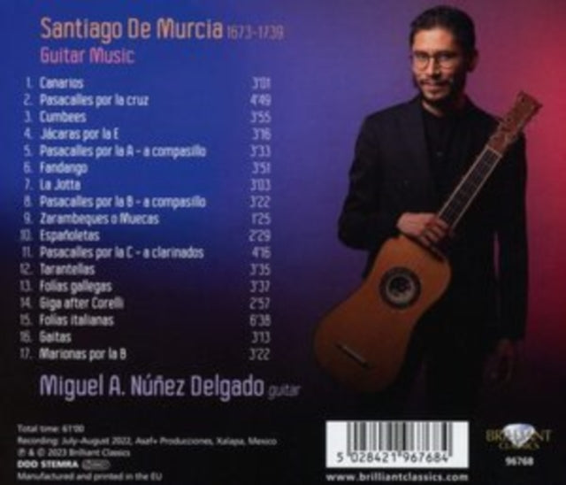 Miguel Alejandro Nunez Delgado CD - De Murcia: Guitar Music
