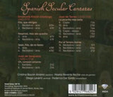 Cristina Bayon Alvarez / Noelia Reverte Reche / Diego Leveric / Federico Del Sordo CD - Spanish Secular Cantatas